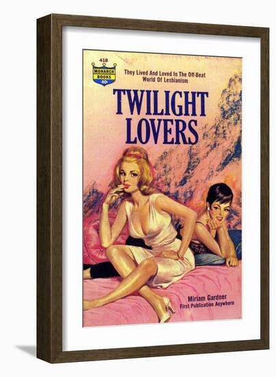 1960s USA Twilight Lovers Book Cover-null-Framed Giclee Print