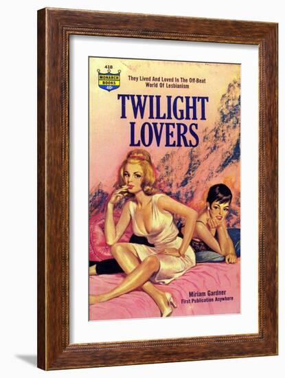 1960s USA Twilight Lovers Book Cover-null-Framed Giclee Print