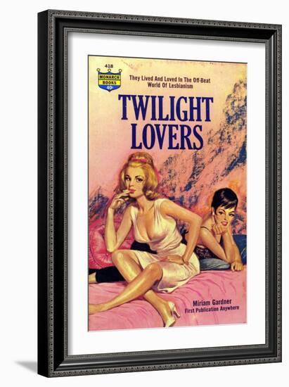 1960s USA Twilight Lovers Book Cover-null-Framed Giclee Print