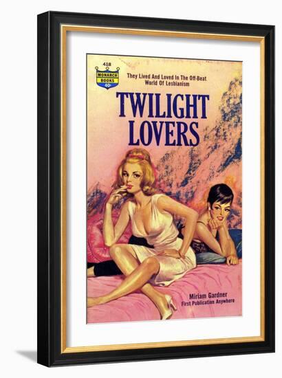 1960s USA Twilight Lovers Book Cover-null-Framed Giclee Print