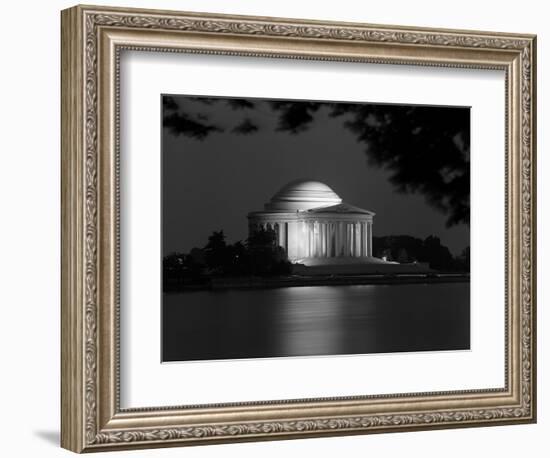 1960s Washington DC Jefferson Memorial at Night-null-Framed Photographic Print