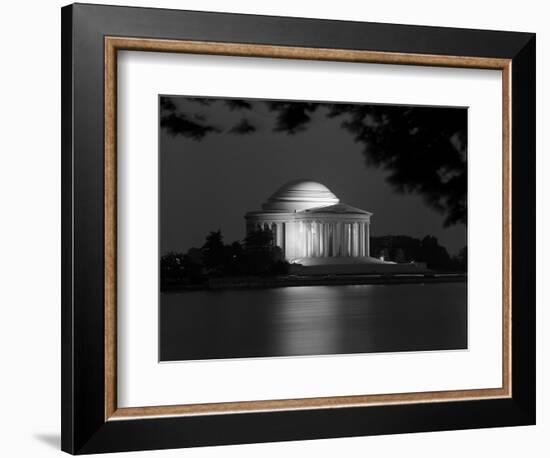 1960s Washington DC Jefferson Memorial at Night-null-Framed Photographic Print