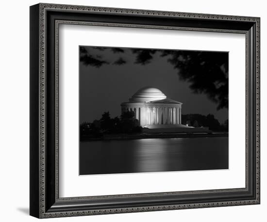 1960s Washington DC Jefferson Memorial at Night-null-Framed Photographic Print