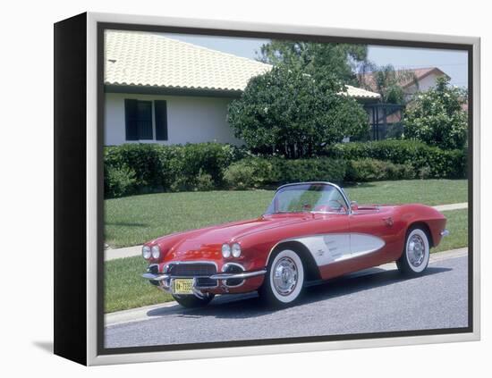 1961 Chevrolet Corvette-null-Framed Premier Image Canvas