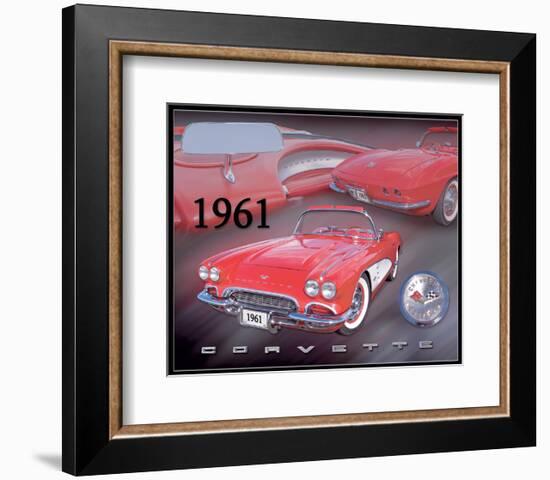 1961 Corvette-null-Framed Art Print