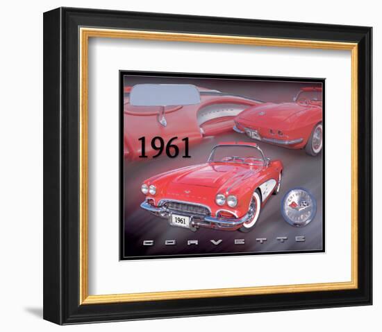 1961 Corvette-null-Framed Art Print