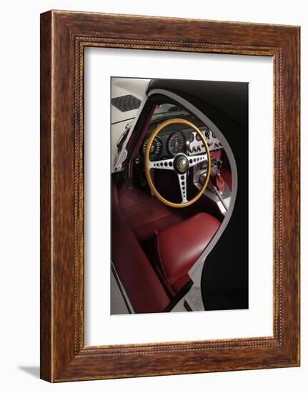 1961 Jaguar E Type Interior-S. Clay-Framed Photographic Print