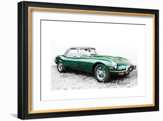 1961 Jaguar E-Type Watercolor-NaxArt-Framed Art Print