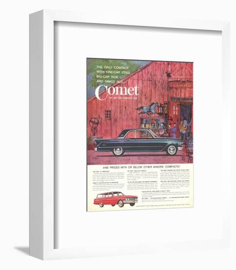 1961 Mercury-Comet Fine-Car…-null-Framed Art Print