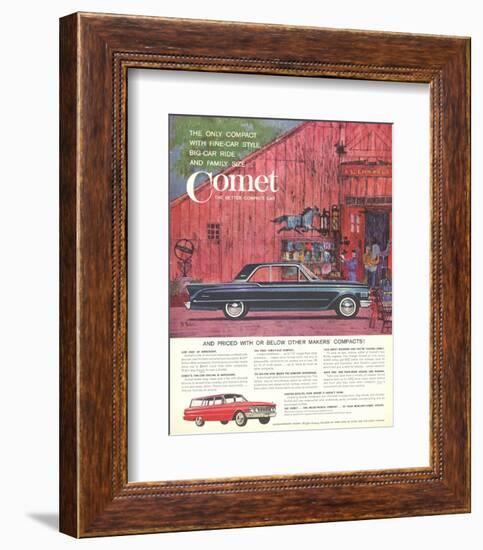 1961 Mercury-Comet Fine-Car…-null-Framed Art Print