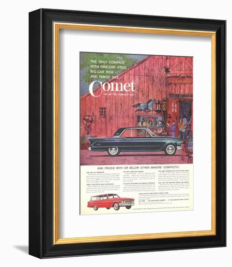 1961 Mercury-Comet Fine-Car…-null-Framed Art Print