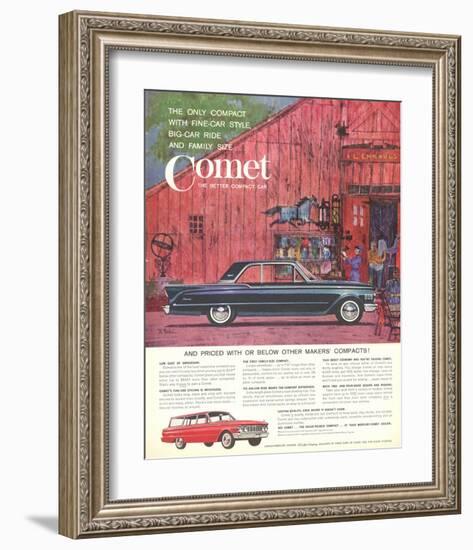 1961 Mercury-Comet Fine-Car…-null-Framed Art Print