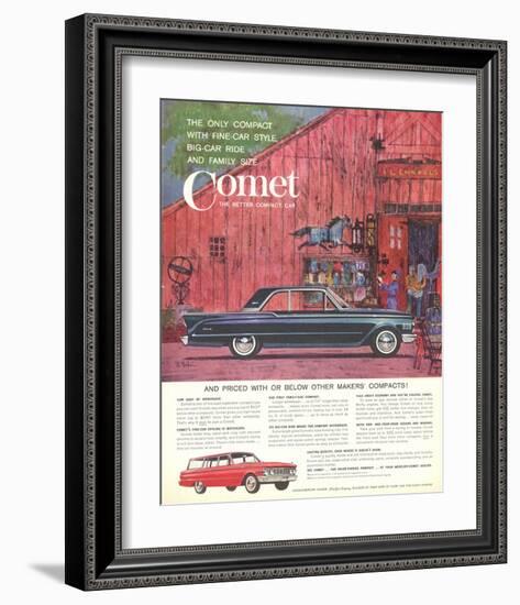 1961 Mercury-Comet Fine-Car…-null-Framed Art Print