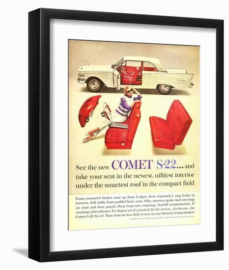1961 Mercury-New Comet S-22-null-Framed Art Print
