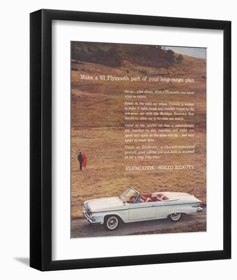 1961 Plymouth - Solid Beauty-null-Framed Art Print