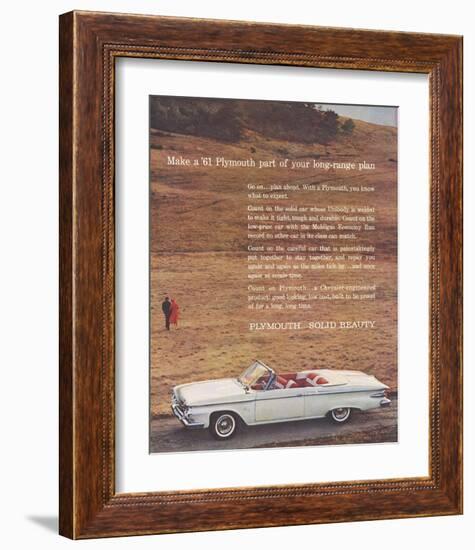 1961 Plymouth - Solid Beauty-null-Framed Art Print