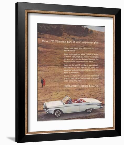 1961 Plymouth - Solid Beauty-null-Framed Art Print