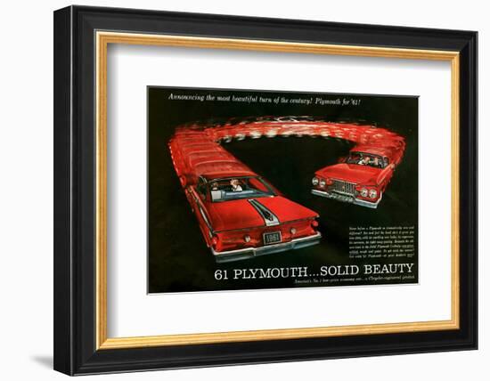 1961 Plymouth … Solid Beauty-null-Framed Premium Giclee Print