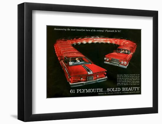 1961 Plymouth … Solid Beauty-null-Framed Premium Giclee Print