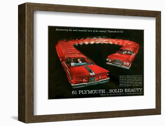 1961 Plymouth … Solid Beauty-null-Framed Premium Giclee Print