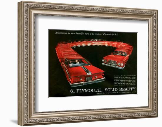 1961 Plymouth … Solid Beauty-null-Framed Art Print