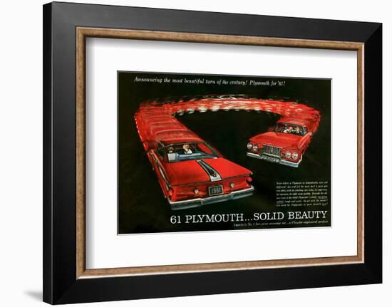 1961 Plymouth … Solid Beauty-null-Framed Art Print