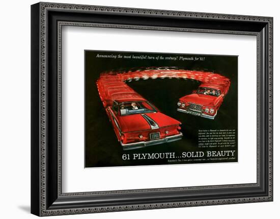 1961 Plymouth … Solid Beauty-null-Framed Art Print