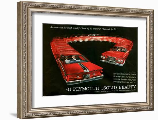 1961 Plymouth … Solid Beauty-null-Framed Art Print