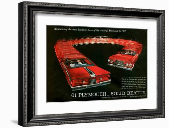 1961 Plymouth … Solid Beauty-null-Framed Art Print