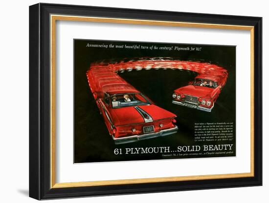 1961 Plymouth … Solid Beauty-null-Framed Art Print