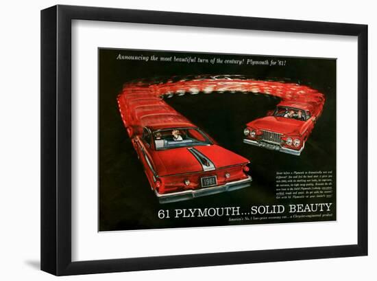 1961 Plymouth … Solid Beauty-null-Framed Art Print