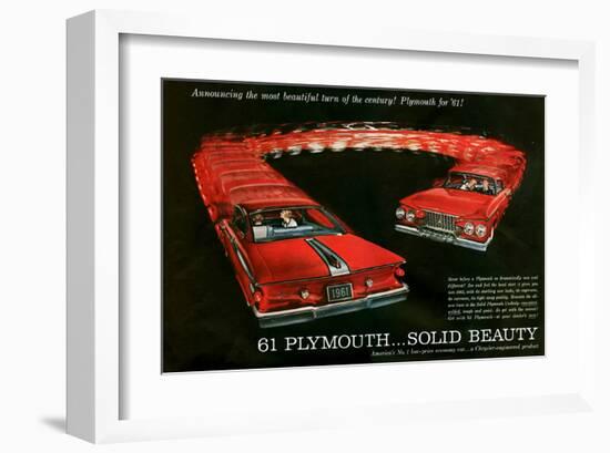 1961 Plymouth … Solid Beauty-null-Framed Art Print