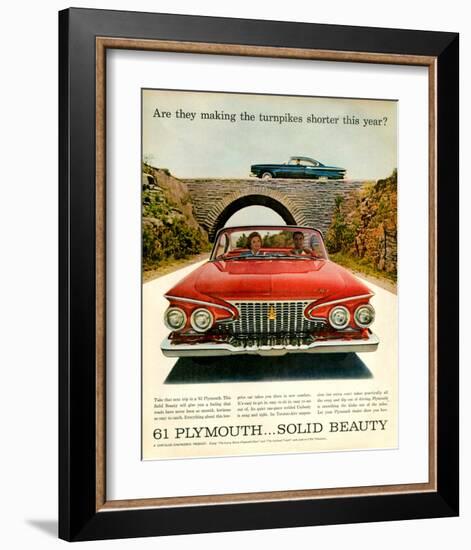 1961 Plymouth-Turnpike Shorter-null-Framed Art Print