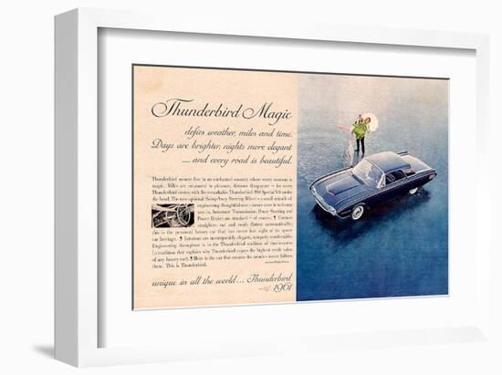 1961 Thunderbird Magic-null-Framed Art Print