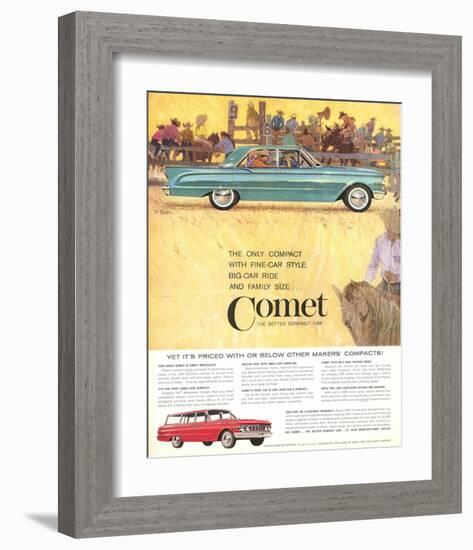 1961Mercury-Comet Big Car Ride-null-Framed Art Print