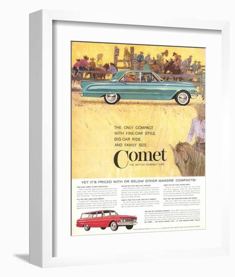 1961Mercury-Comet Big Car Ride-null-Framed Art Print