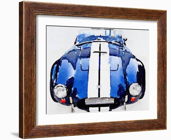 1962 AC Cobra Shelby Watercolor-NaxArt-Framed Art Print