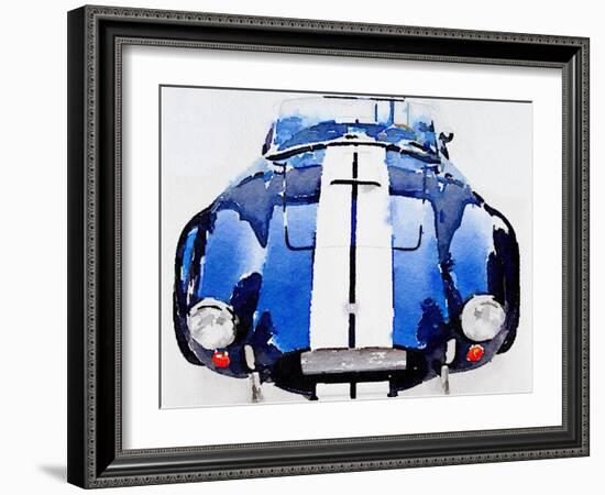 1962 AC Cobra Shelby Watercolor-NaxArt-Framed Art Print