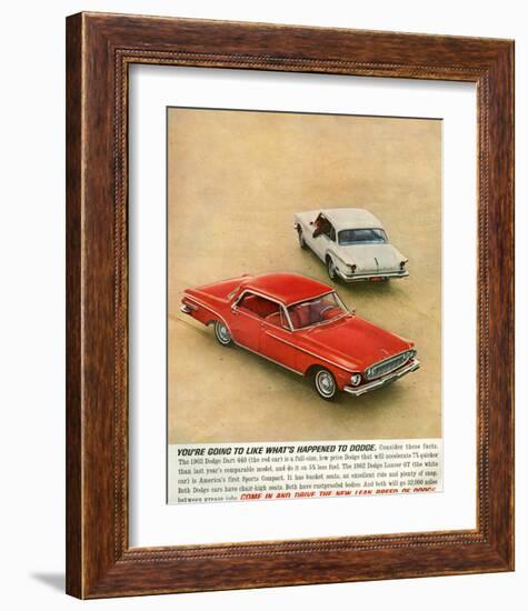 1962 Dodge Dart 440 &Lancer Gt-null-Framed Art Print