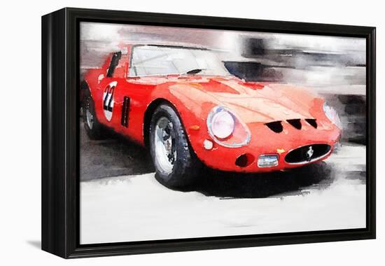1962 Ferrari 250 GTO Watercolor-NaxArt-Framed Stretched Canvas