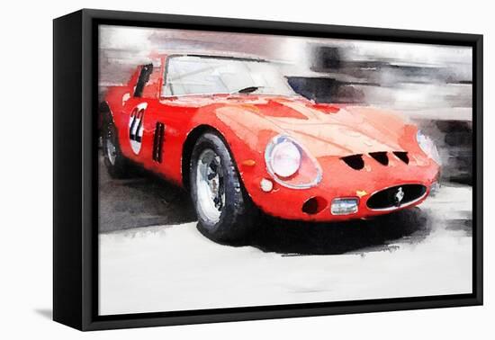 1962 Ferrari 250 GTO Watercolor-NaxArt-Framed Stretched Canvas