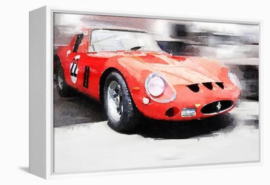 1962 Ferrari 250 GTO Watercolor-NaxArt-Framed Stretched Canvas