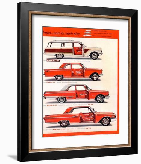 1962 Mercury-Now in Each Size-null-Framed Art Print