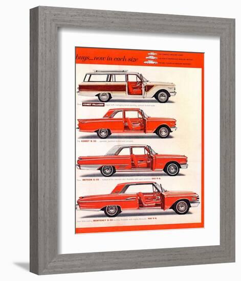 1962 Mercury-Now in Each Size-null-Framed Art Print