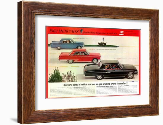 1962 Mercury-Travel in Comfort-null-Framed Art Print