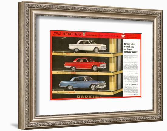 1962 Mercury - Your Quality-null-Framed Art Print