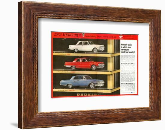 1962 Mercury - Your Quality-null-Framed Art Print