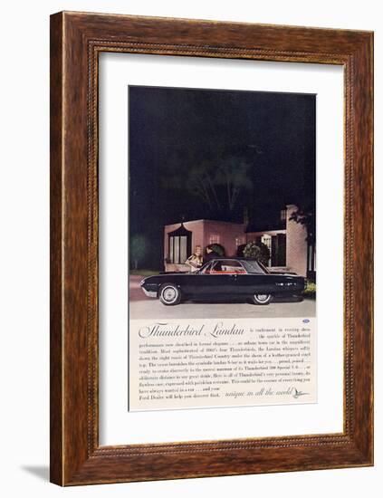 1962 Thunderbird Landau-null-Framed Art Print