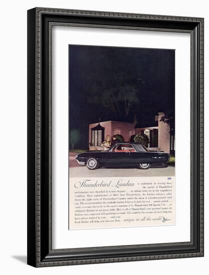 1962 Thunderbird Landau-null-Framed Art Print