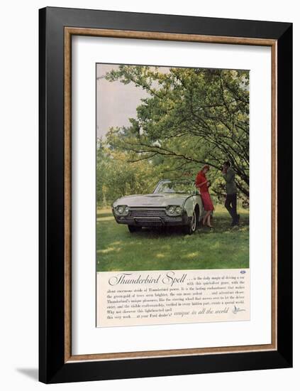 1962 Thunderbird Spell-null-Framed Art Print